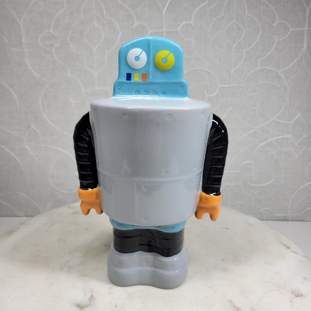 Target Retro Robot Ceramic Piggy Bank Stopper Space Sci Fi Futuristic 2013